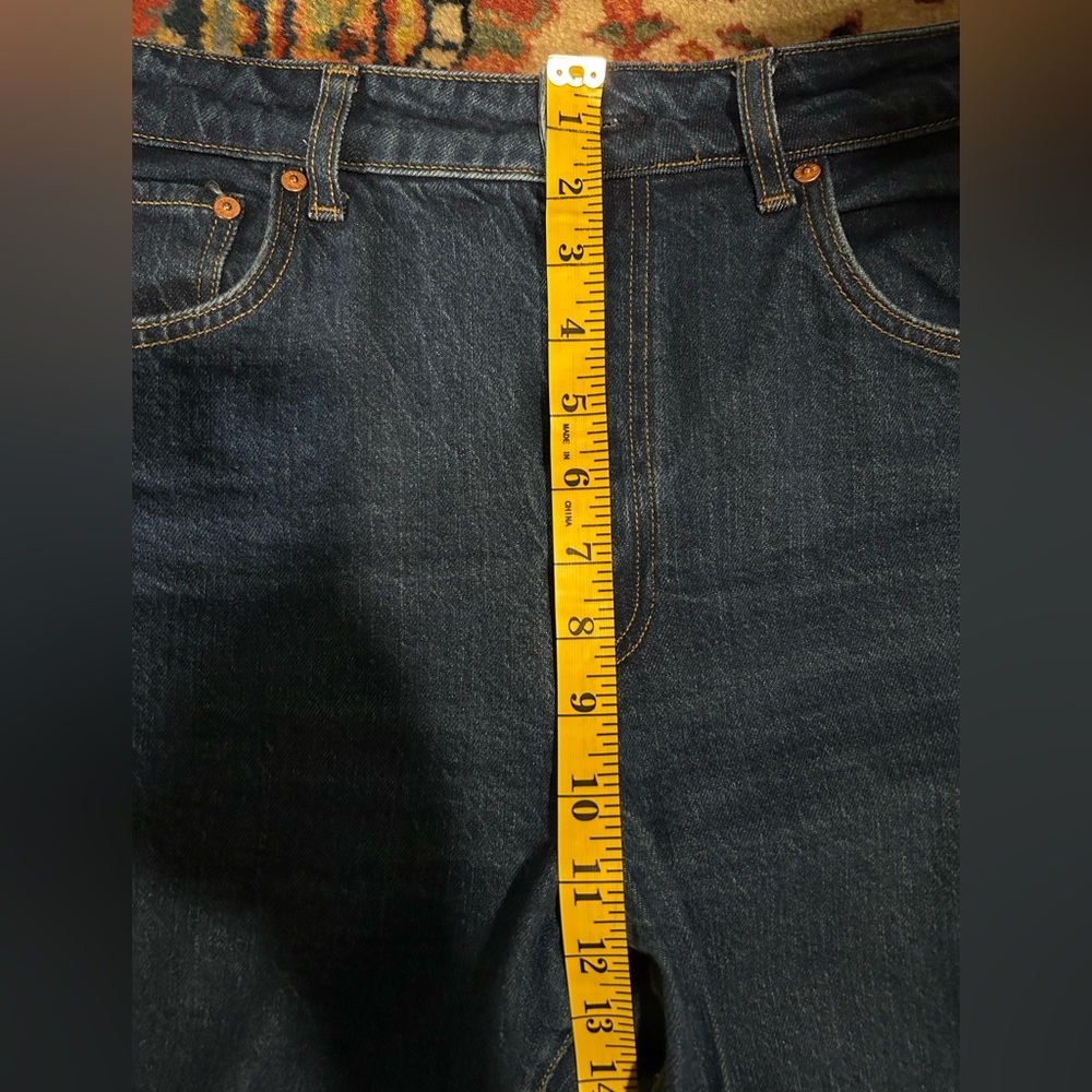 Mavi Victoria Solid Deep Wide Leg Jeans - Picture 9 of 10